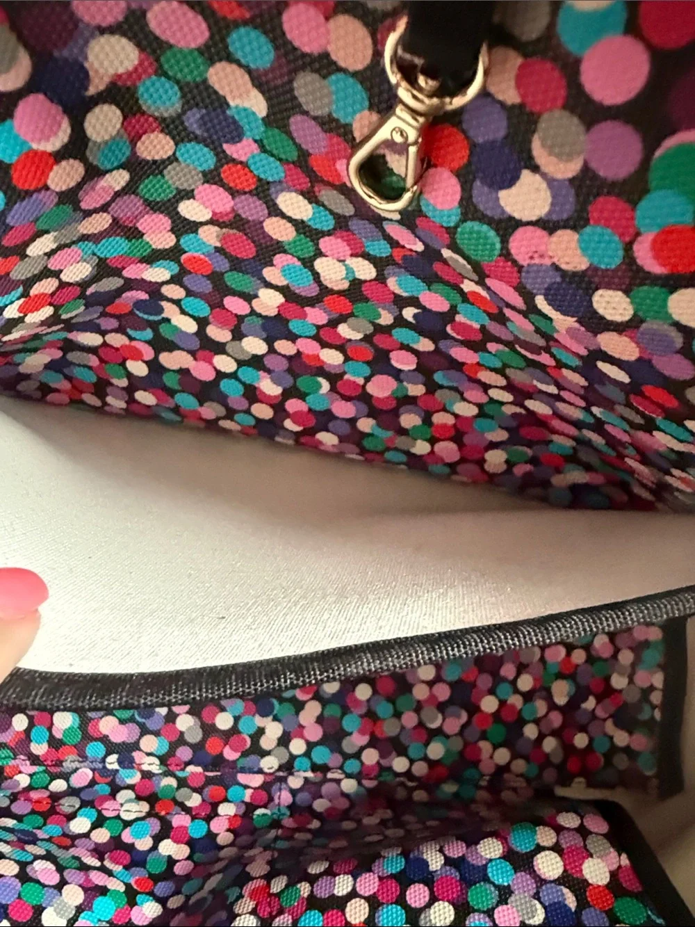 KATE SPADE Confetti Hawthorne Colorful Tote